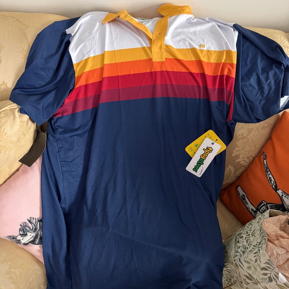 Tipsy Elves Slice of Sunset Golf Polo